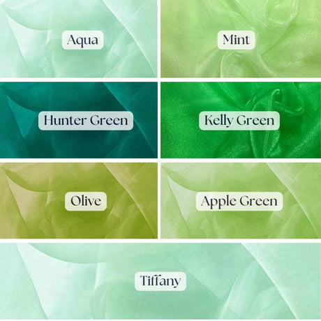 Organza Sheer Fabric - Sheer Organza, Multiple Colors, 58-60" Width (1 Yard)