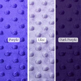 Minky Dot Fleece Polyester Fabric - Dimple Dot Texture, 60" Width (1 Yard)