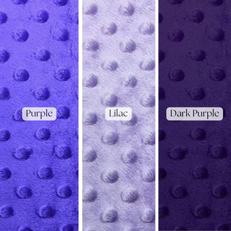 Minky Dot Fleece Polyester Fabric - Dimple Dot Texture, 60" Width (1 Yard)