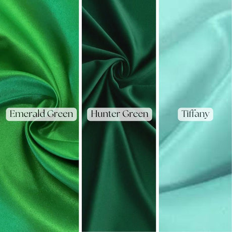 Duchess Satin Peau De Soie Satin Fabric - Semi-Dull Heavy Lamour, Baby Blue, 1 Yard