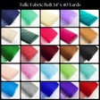Tulle Fabric Bolt - Sheer Lightweight Tulle Fabric, 54" Width, 40 Yards