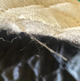 Quilted Fabric Polyester Fabric - Black/White Diamond Shape, 60" Width