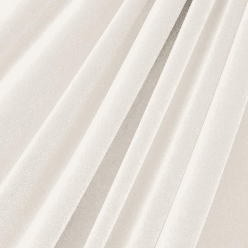 Neutral Stretch Velvet Fabric - Black, Brown, Ivory, Off White, Silver, White, 1 Yard