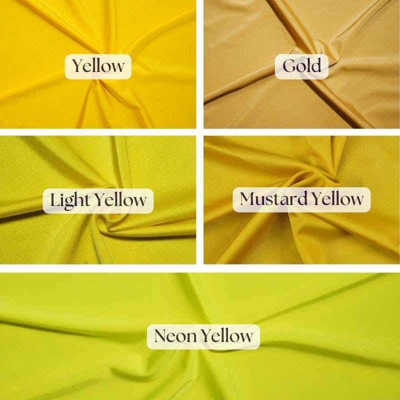 Milliskin Nylon Spandex Fabric - Glossy, 4-Way Stretch, 58-60" Width (1 Yard)