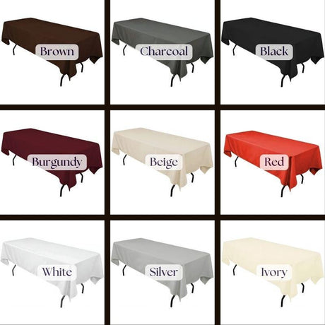 Polyester Tablecloth - Rectangular, 60" X 108"