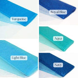 Tulle Glitter Tulle Fabric - Aqua, 54" Width, 10 Yards