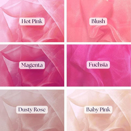 Organza Sheer Fabric - Sheer Organza, Multiple Colors, 58-60" Width (1 Yard)