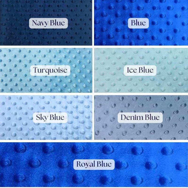 Minky Dot Fleece Polyester Fabric - Dimple Dot Texture, 60" Width (1 Yard)