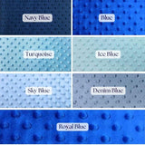 Minky Dot Fleece Polyester Fabric - Dimple Dot Texture, 60" Width (1 Yard)