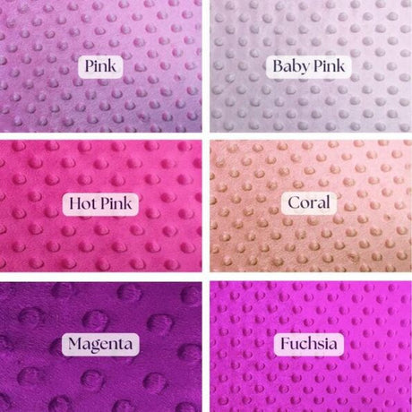 Minky Dot Fleece Polyester Fabric - Dimple Dot Texture, 60" Width (1 Yard)