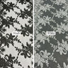 Sequin Lace Fabric With Embroidery On Mesh - Baby Blue, 20" Width