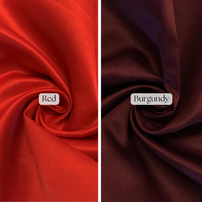 Duchess Satin Peau De Soie Satin Fabric - Semi-Dull Heavy Lamour, Baby Blue, 1 Yard