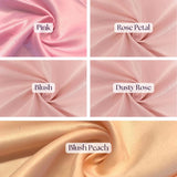 Duchess Satin Peau De Soie Satin Fabric - Semi-Dull Heavy Lamour, Baby Blue, 1 Yard