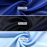 Duchess Satin Peau De Soie Satin Fabric - Semi-Dull Heavy Lamour, Baby Blue, 1 Yard