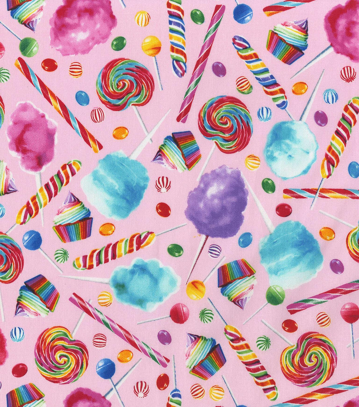 Quilting Cotton Rainbow Candy Mixed Novelty 100% Cotton Fabric