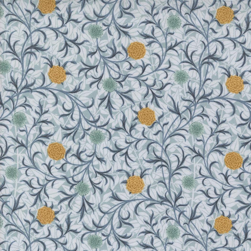 Quilting Cotton Morris Manor Sky Floral Moda