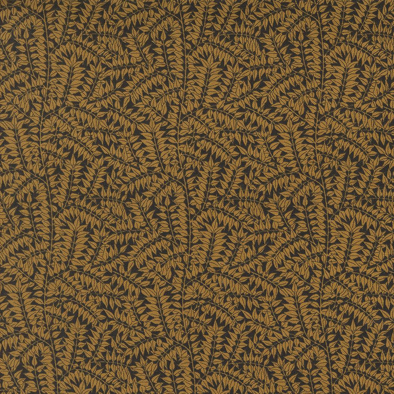 Quilting Cotton Morris Manor Ebony Gold by Barbara Brackman