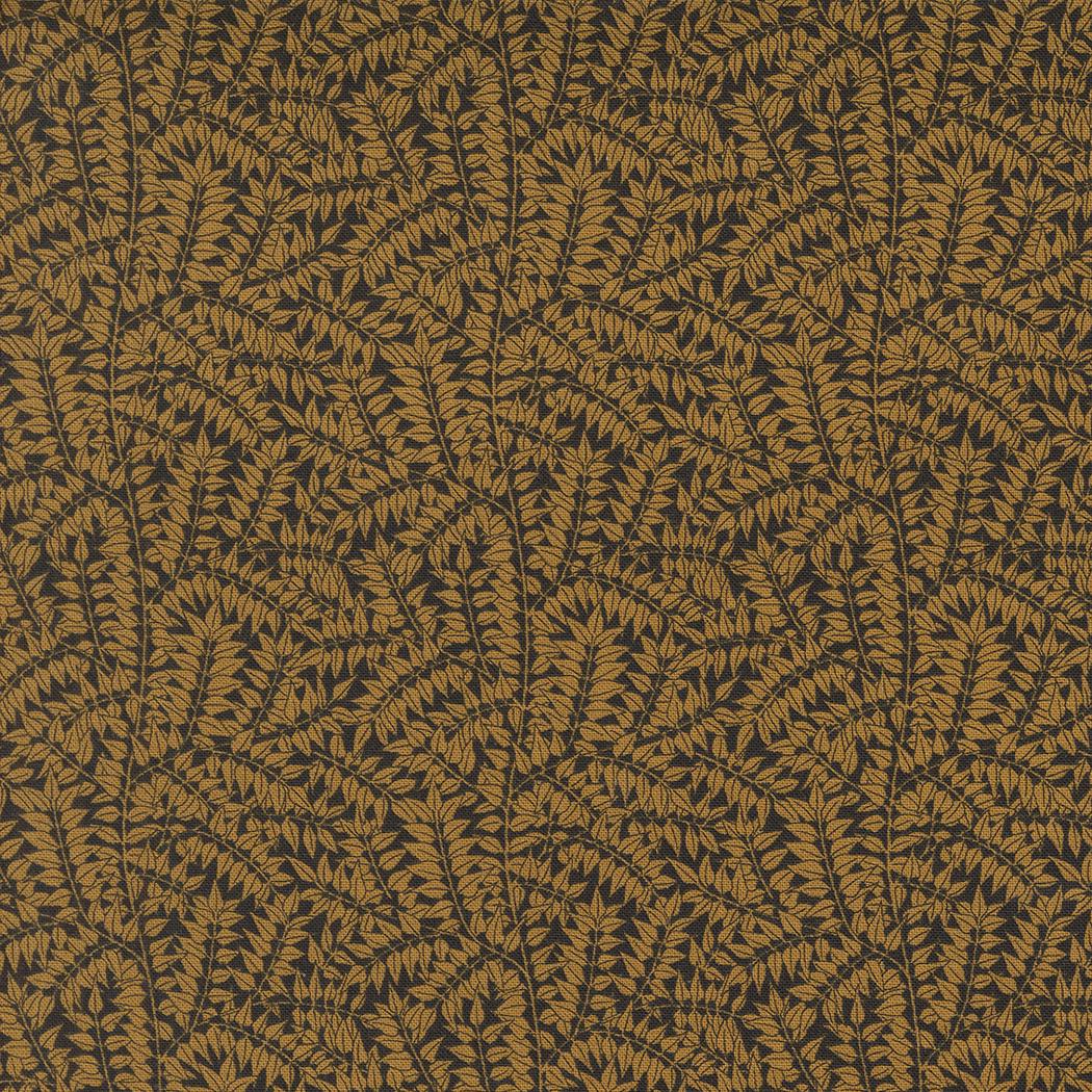Quilting Cotton Morris Manor Ebony Gold by Barbara Brackman