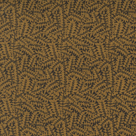 Quilting Cotton Morris Manor Ebony Gold by Barbara Brackman