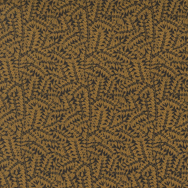 Quilting Cotton Morris Manor Ebony Gold by Barbara Brackman