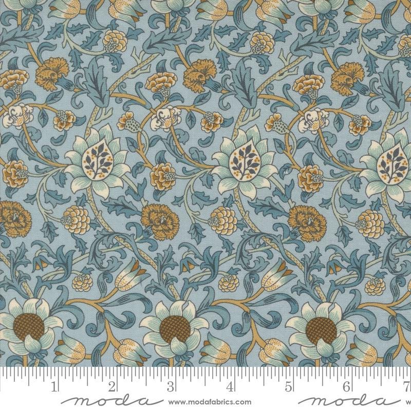 Quilting Cotton Morris Manor Sky Barbara Brackman Moda