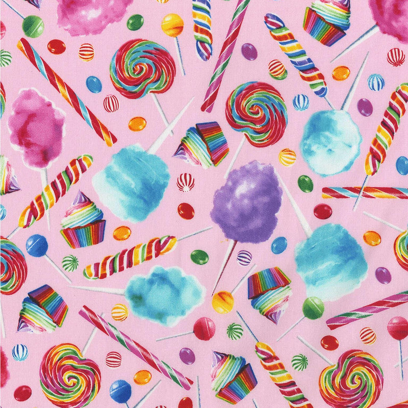 Quilting Cotton Rainbow Candy Mixed Novelty 100% Cotton Fabric