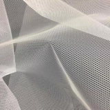 Petticoat Crinoline Net Fabric - Stiff Mesh, Black/White, 56" Wide