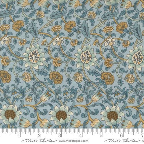 Quilting Cotton Morris Manor Sky Barbara Brackman Moda