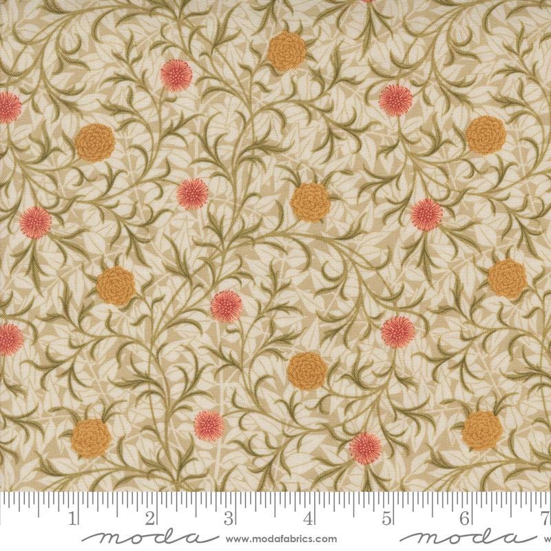 Quilting Cotton Morris Manor Porcelain Floral Moda