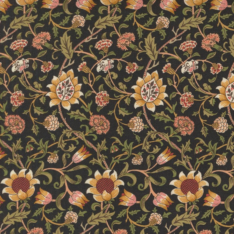 Quilting Cotton Morris Manor Ebony Floral Moda
