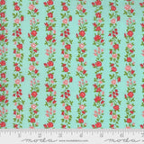 Quilting Cotton Sunday Stroll Aqua Floral Moda