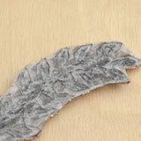 Rhinestone Applique Charcoal Leaf