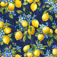 Quilting Cotton Limoncello Lemon Bouquet Floral Timeless Treasures