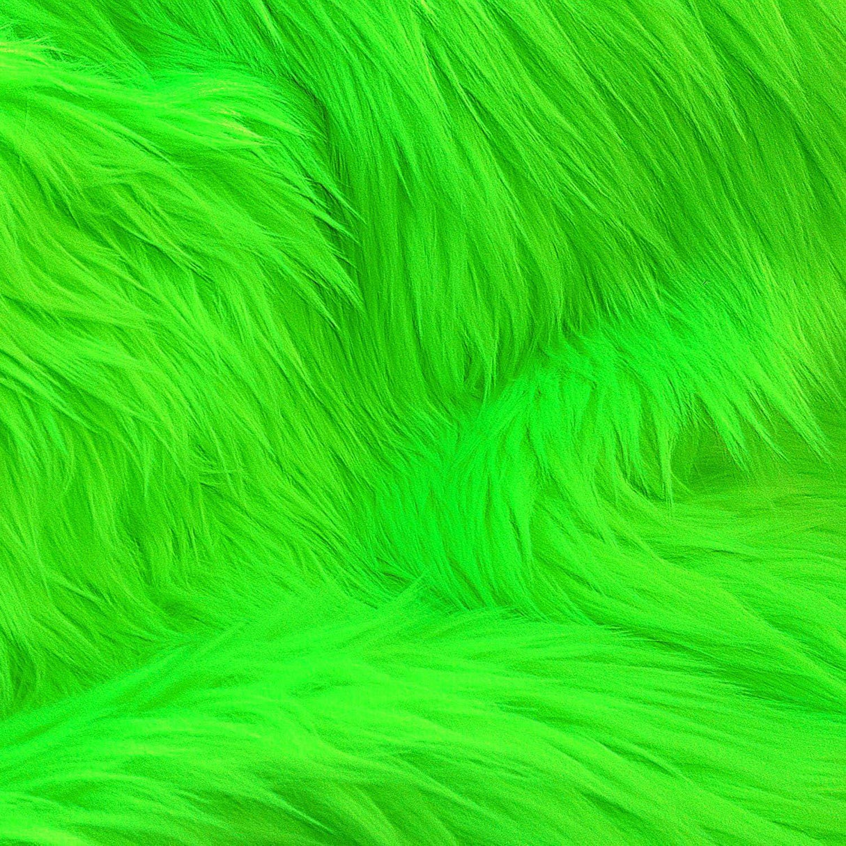 Vibrant Green Faux Fur Fabric - Lime Green, Kelly Green, Olive Green, Neon Green