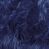 Baby Blue, Navy, Turquoise Faux Fur Fabric - Long Pile Shaggy Fake Fur, Costume, Rug, Throw Blanket, Jacket, Cosplay, Craft, Stuffed Toys (1 Yard)