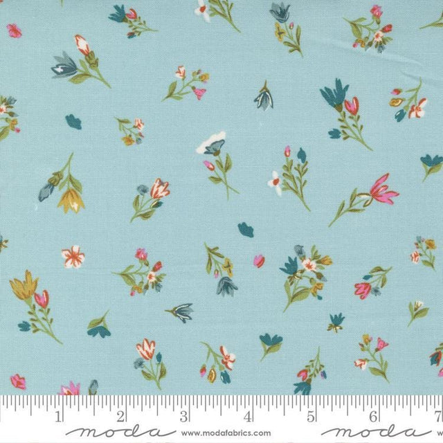 Quilting Cotton Songbook A New Page Mist Moda