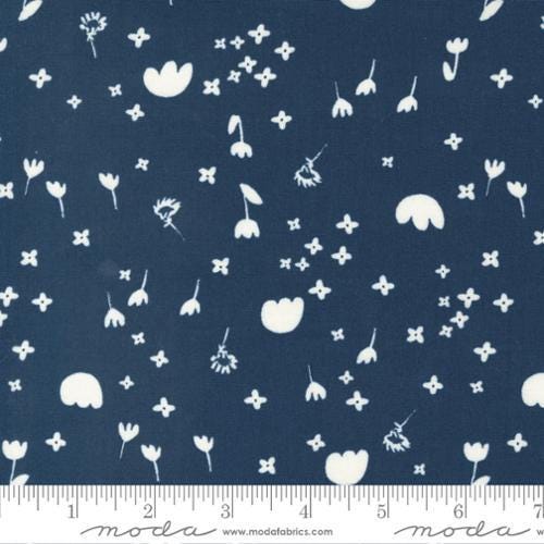 Quilting Cotton Marigold Drift Night Floral Moda