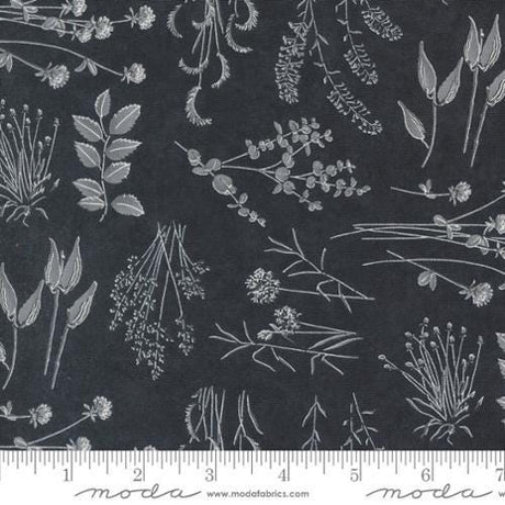 Quilting Cotton Silhouettes Midnight Floral Moda
