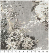 Home Decor Fabric Ballad Bouquet Platinum Floral Waverly