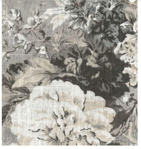 Home Decor Fabric Ballad Bouquet Platinum Floral Waverly
