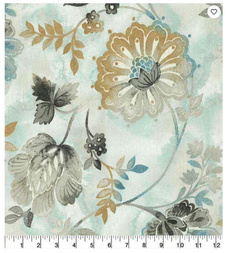 Upholstery Fabric Light Hearted Spa Floral Moda