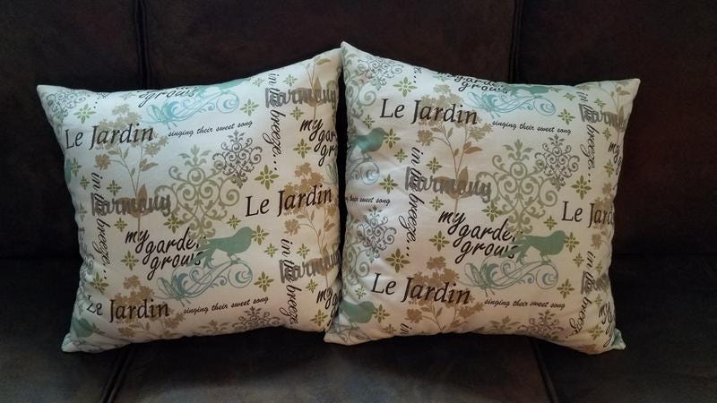 Cotton Canvas Fabric Scripted Spa 45" Wide
