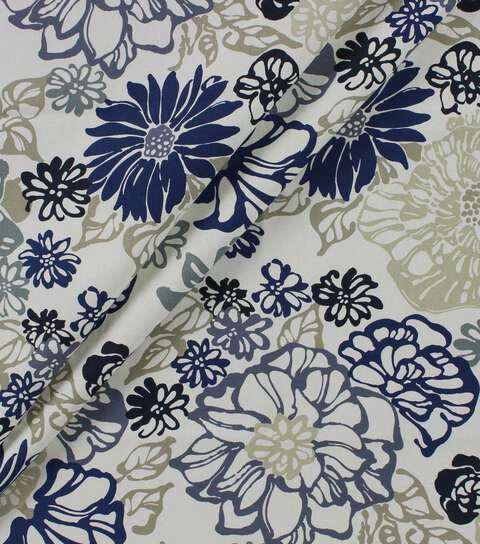 Cotton Canvas Richloom Invigorate Seaside Floral 44/45" Wide