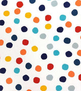 Cotton Canvas POP! Polkadot Confetti White 44" Wide