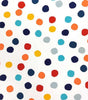 Cotton Canvas POP! Polkadot Confetti White 44" Wide