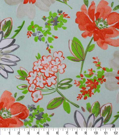 Cotton Canvas Fabric Richloom Mclorelie Sun Floral 44/45" Wide