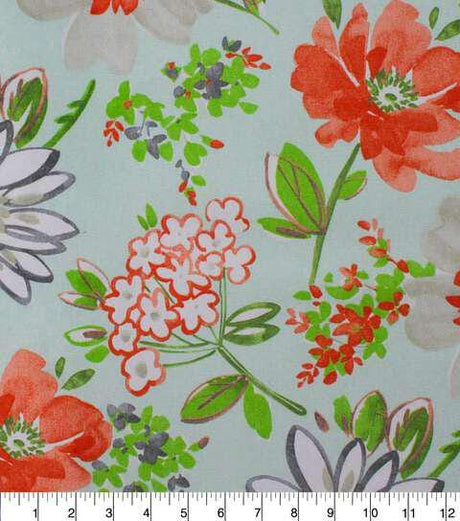 Cotton Canvas Fabric Richloom Mclorelie Sun Floral 44/45" Wide