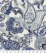 Cotton Canvas Fabric Richloom Filigree Seaside Paisley 44/45" Wide