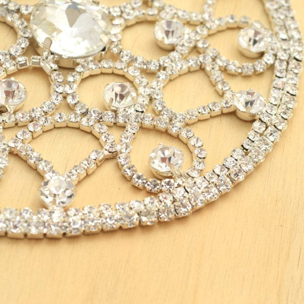 Rhinestone Applique 5 Inch Circle