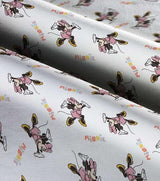 Quilting Cotton Disney Minnie Mouse Jump For Joy on White